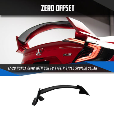 Zero Offset  Type R Style Spoiler Sedan for 17-20 Honda Civic 10th Gen FC - MODE Auto Concepts