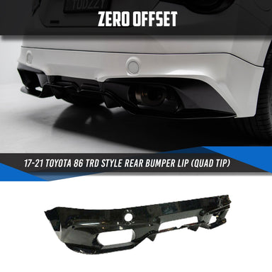 Zero Offset  TRD V2 Style Rear Bumper Lip for 12-21 Toyota 86 - MODE Auto Concepts