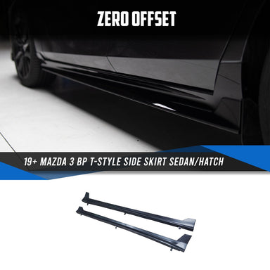 Zero Offset  T-Style Side Skirt for 19+ Mazda 3 BP (Sedan/Hatch) - MODE Auto Concepts