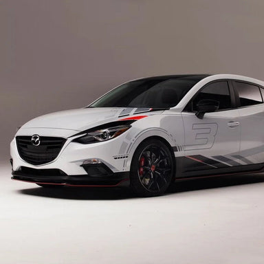 Zero Offset  Kuroi Style Front Lip for 13-16 Mazda 3 BM - MODE Auto Concepts