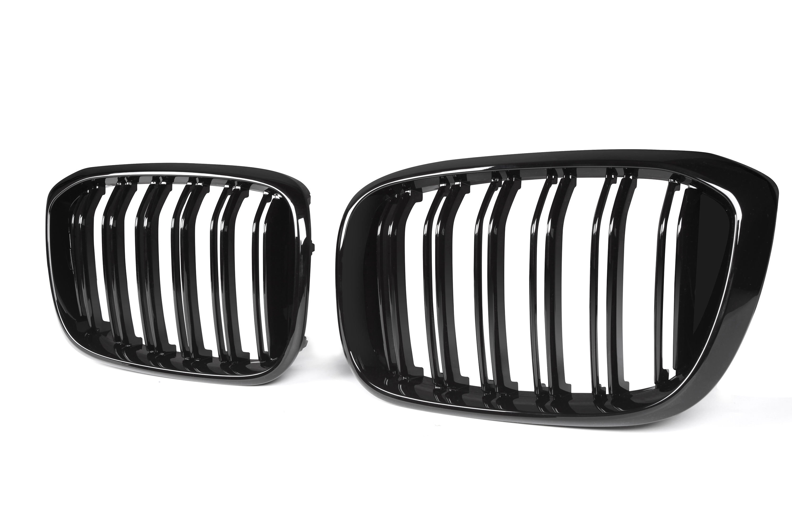Zero Offset  M Performance Style Gloss Black Grill (Dual Slat) For BMW X3/X4 G01/G02 18-21 - MODE Auto Concepts