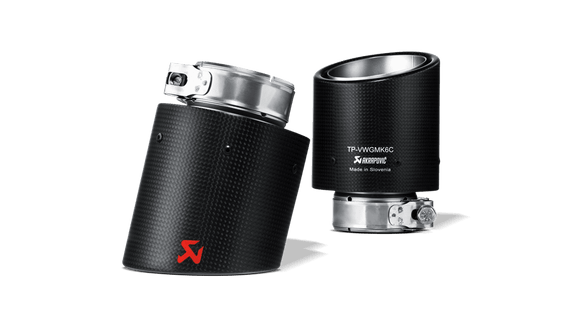 Akrapovic VW MK6 Golf Carbon Tail Pipe Set (Golf TSI, Golf GTD & Golf GTI) - MODE Auto Concepts