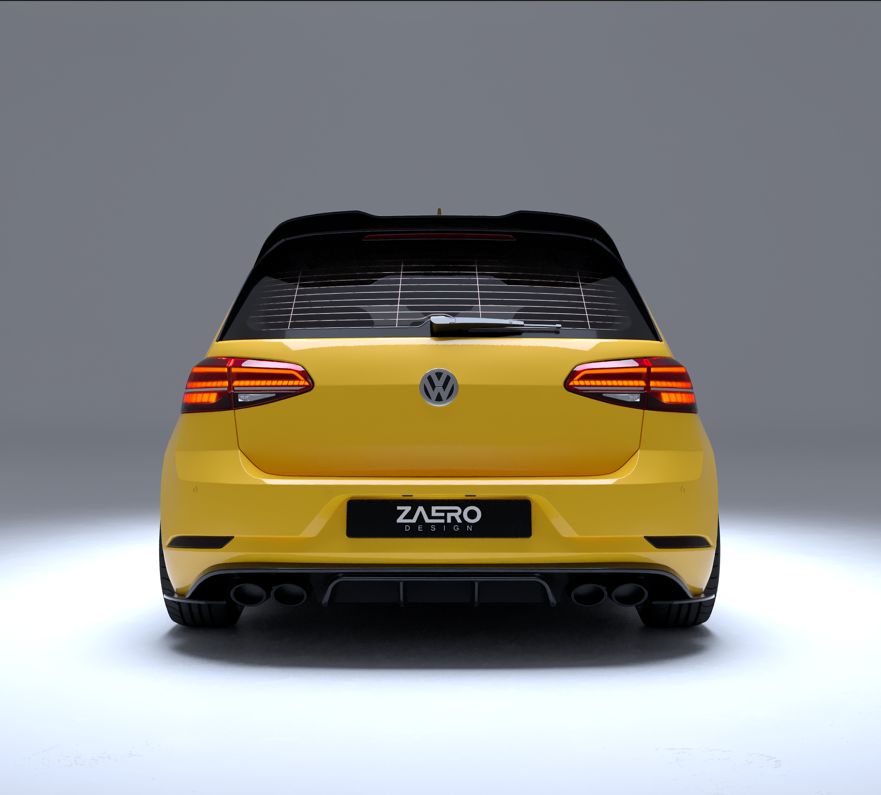 Zaero Designs  EVO-1 Rear Diffuser for VW Golf MK7.5R 18-21 - MODE Auto Concepts
