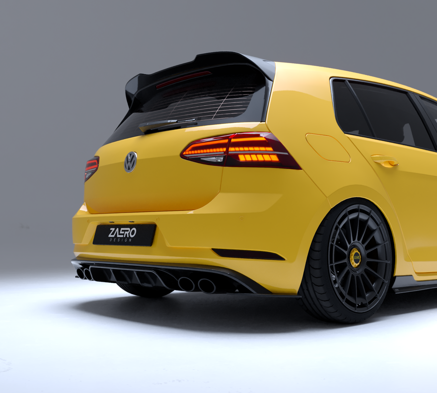 Zaero Designs  EVO-1 Rear Diffuser for VW Golf MK7.5R 18-21 - MODE Auto Concepts