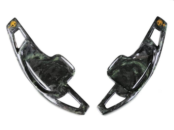 Armaspeed BMW F30 F31 F32 F36 Luminous Green Forged Carbon Fibre Paddle Shifter (Inc. 330i, 340i, 435dx, 440i) - MODE Auto Concepts