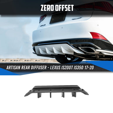 Zero Offset  Artisan Style Rear Diffuser for Lexus IS200T IS350 17-20 - MODE Auto Concepts