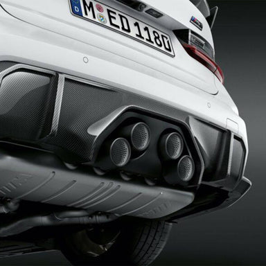 Genuine BMW M Performance Carbon Fibre Trio Exhaust Diffuser for BMW M3 G80 M4 G82 - MODE Auto Concepts