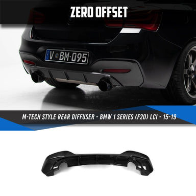 Zero Offset  M-Tech Style Rear Diffuser (Carbon Fibre) for BMW F20 LCi - 2015-19 - MODE Auto Concepts