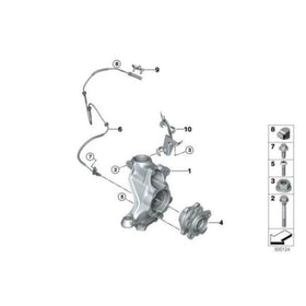 Genuine BMW M Performance G Series Wheel Speed Sensor 34521544002 - MODE Auto Concepts