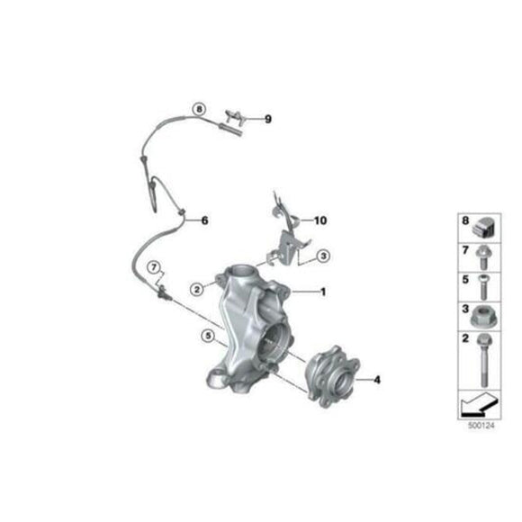 Genuine BMW M Performance G Series Wheel Speed Sensor 34521544002 - MODE Auto Concepts