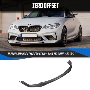 Zero Offset  M Performance Style Front Lip (Carbon Fibre) for BMW M2 Competition 19-21 - MODE Auto Concepts