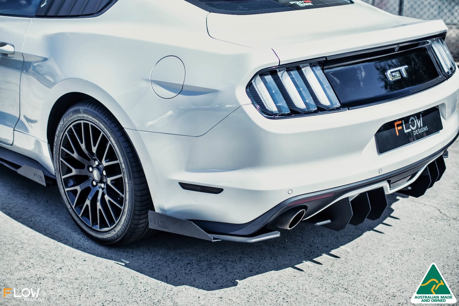 GT Mustang S550 FM Flow-Lock Rear Diffuser - MODE Auto Concepts