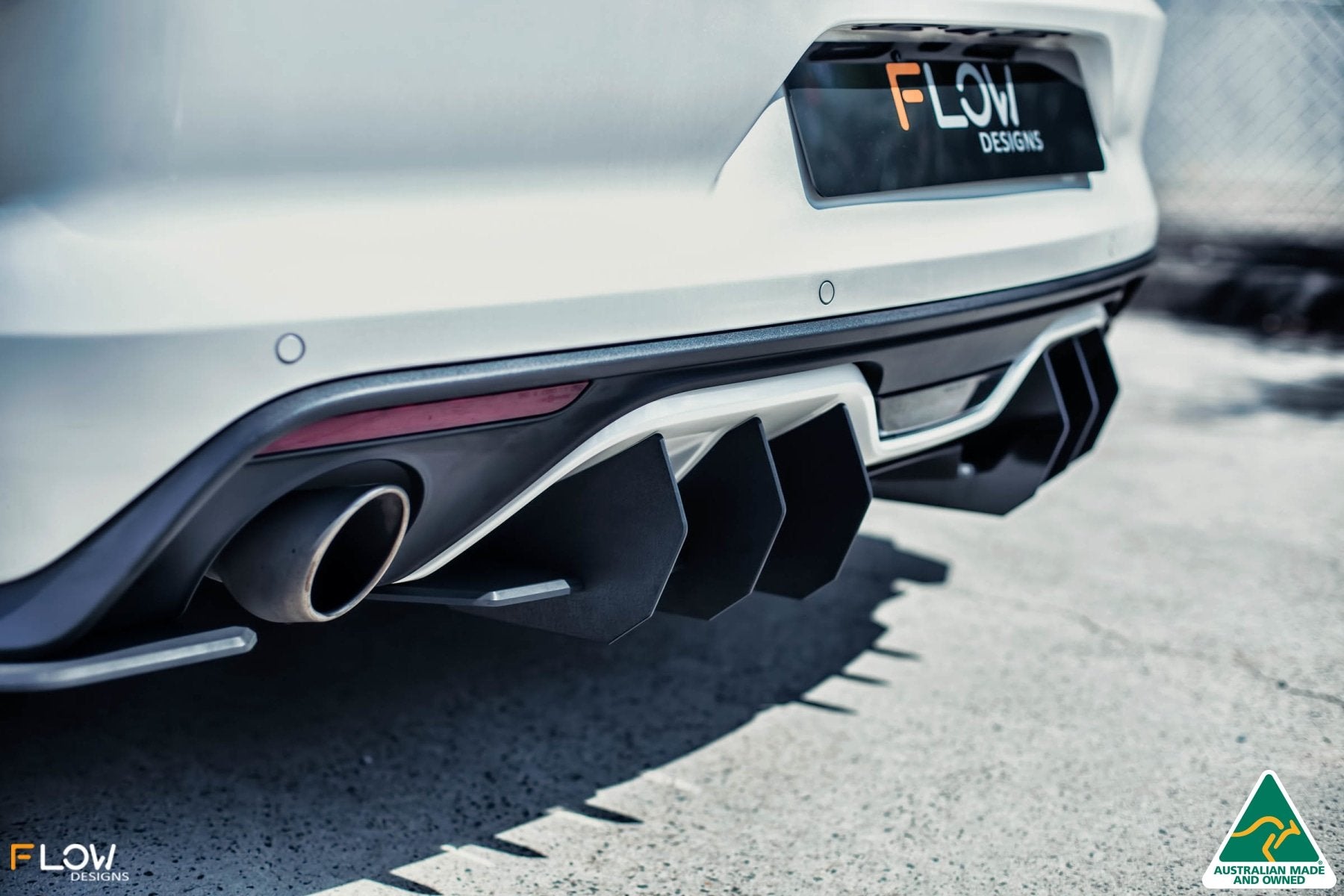GT Mustang S550 FM Flow-Lock Rear Diffuser - MODE Auto Concepts