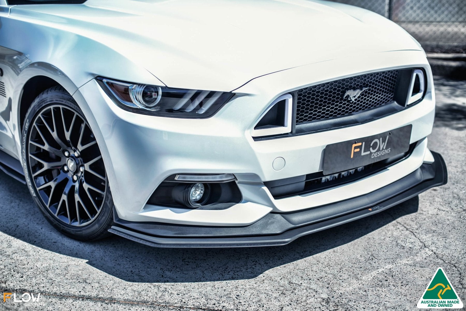 GT Mustang S550 FM Front Lip Splitter Extensions (Pair) - MODE Auto Concepts