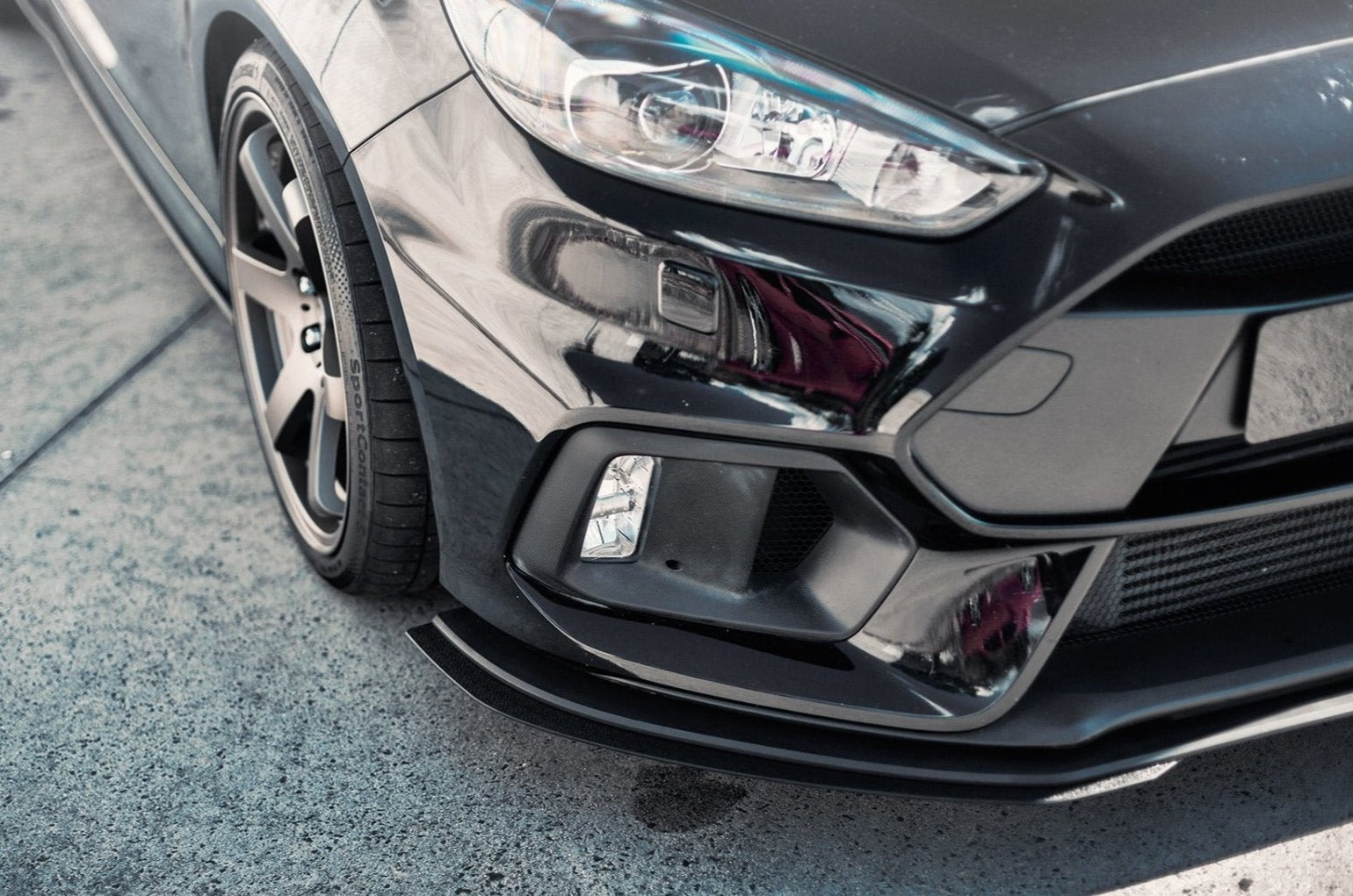MK3 Focus RS Adjustable Front Splitter Extensions (Pair) - MODE Auto Concepts