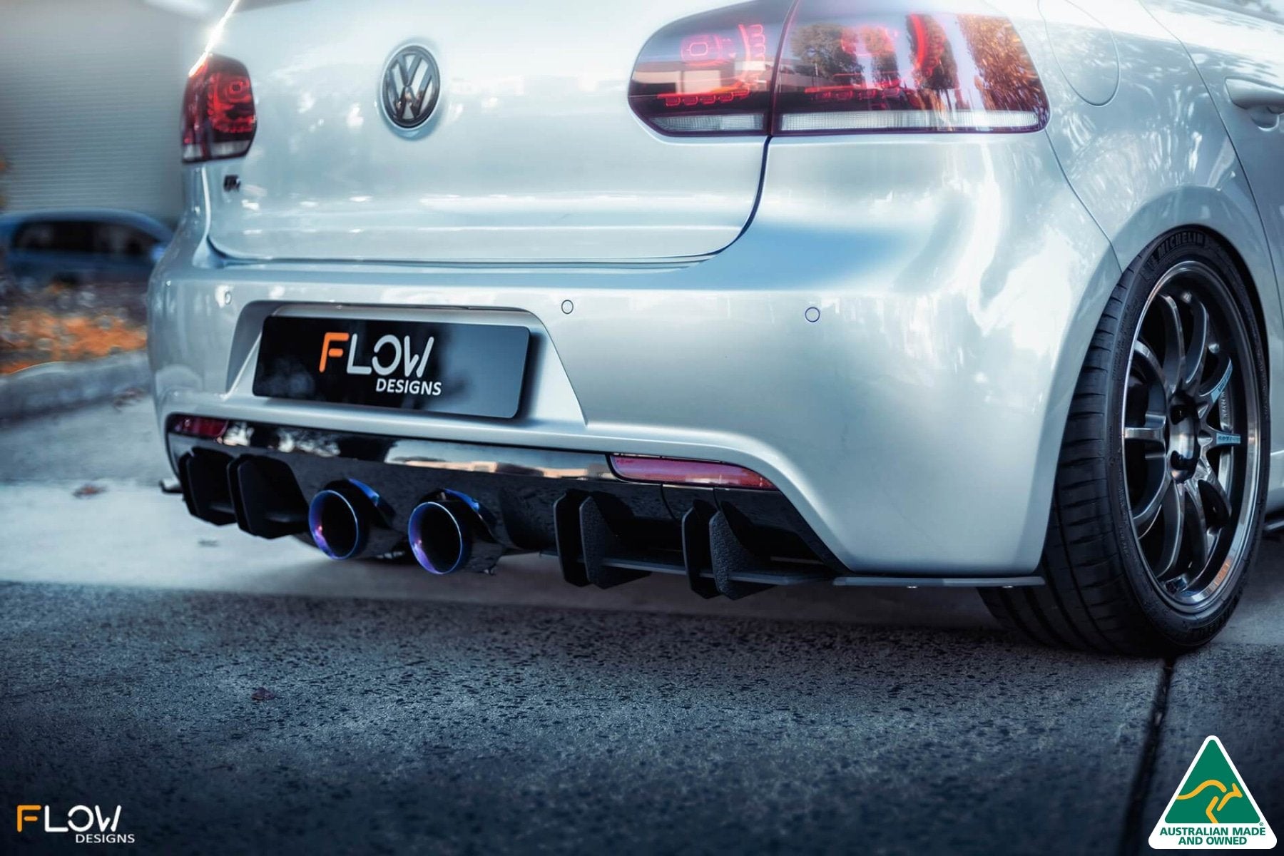 VW MK6 Golf R Flow-Lock Rear Diffuser - MODE Auto Concepts
