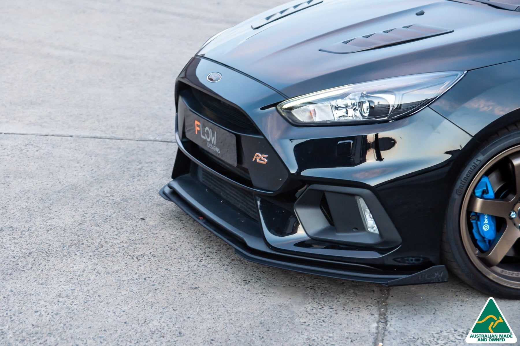 MK3 Focus RS Front Splitter (3 Piece) & Bumper Reinforcement Bracket - MODE Auto Concepts