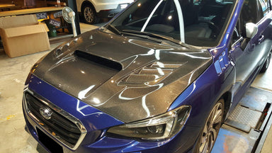 Zero Offset  Varis Style Hood - Carbon Fibre for 15-21 Subaru WRX STI Levorg - MODE Auto Concepts
