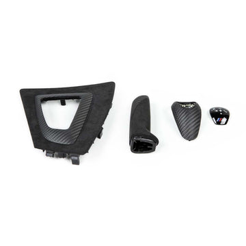 Genuine BMW M Performance Carbon Trim Set inc. Gear Selector Gear Surround Hand Brake Cover for BMW M2 F87 - MODE Auto Concepts