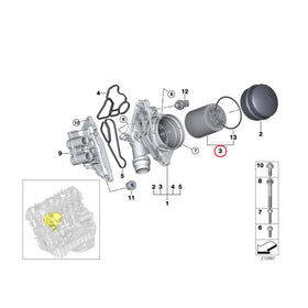 Genuine BMW M Performance N55 Oil Filter for BMW M135i M235i M2 F87 - MODE Auto Concepts