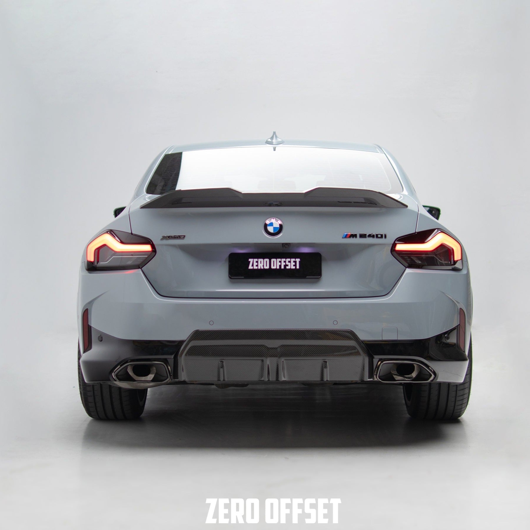 Zero Offset  M Performance Style Pre-Pregged Dry Carbon Fibre Rear Diffuser  - BMW 2 Series Coupe G42 21+ - MODE Auto Concepts