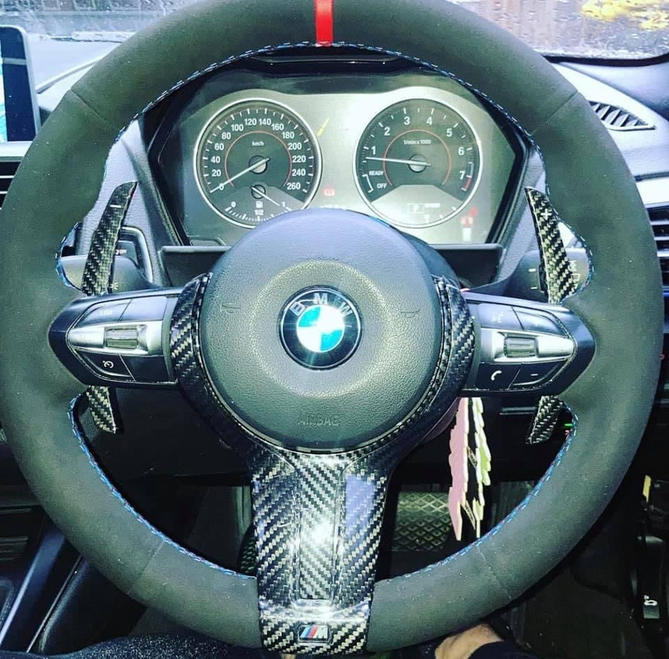 MODE Custom Suede Steering Wheel Cover for BMW F-Series M-Sport & M Models - MODE Auto Concepts