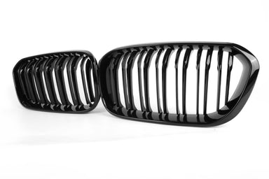 Zero Offset  M Performance Style Gloss Black Grill (Dual Slat) For BMW 1 Series F20 15-19 - MODE Auto Concepts