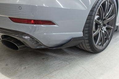 Zero Offset  ZO Exclusive Rear Aprons for Audi RS3 17-21 (8V) [SEDAN] (Carbon Fibre) - MODE Auto Concepts