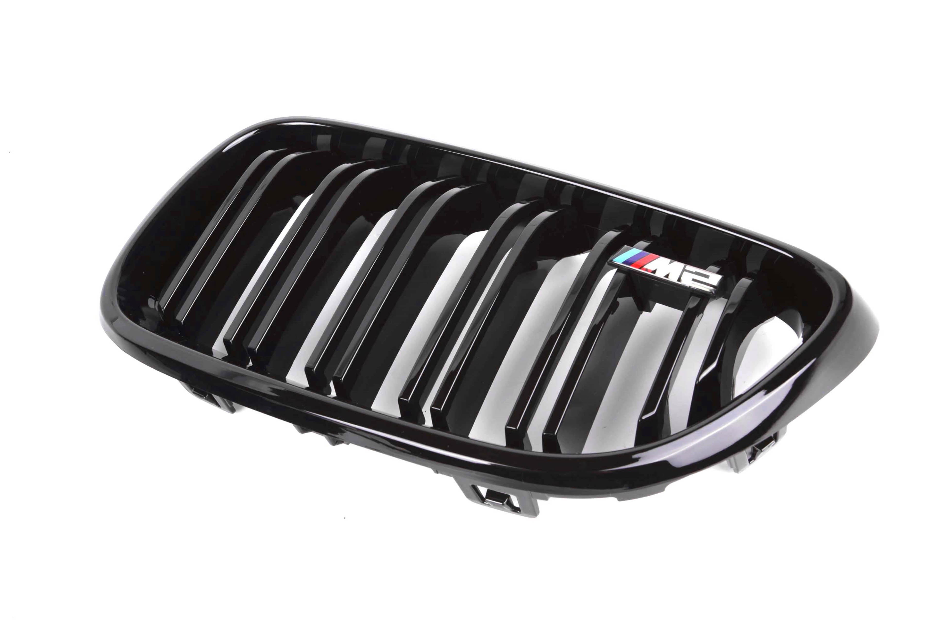 Zero Offset M Performance Style Gloss Black Grill (Dual Slat) For BMW 2  Series F22 F23 / M2 F87 Non Comp 14-20