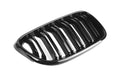 Zero Offset  M Performance Style Gloss Black Grill (Dual Slat) For BMW 2 Series F22 F23 / M2 F87 Non Comp 14-20 - MODE Auto Concepts