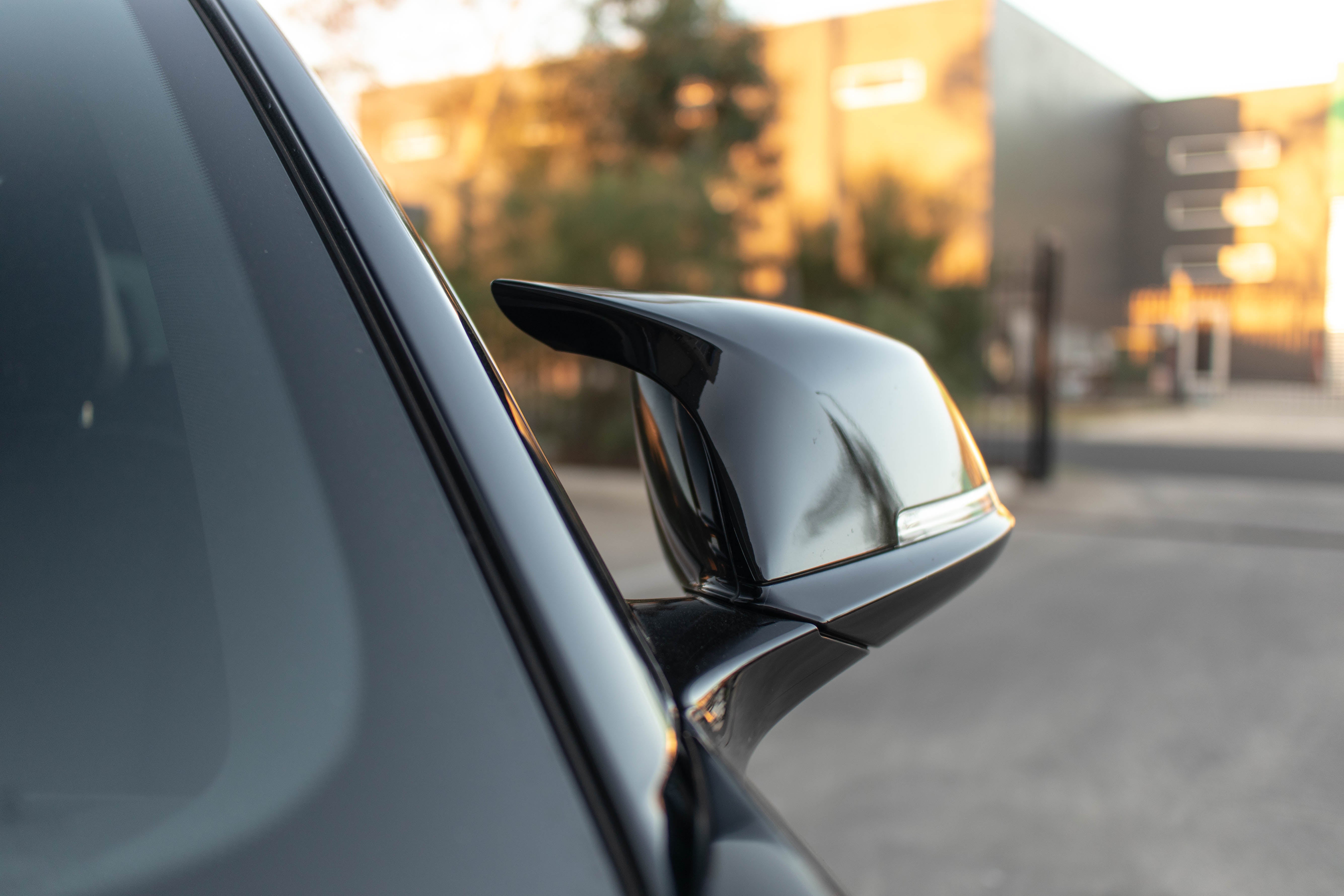 Zero Offset  M Performance Style Gloss Black Mirror Caps for BMW 1 / 2 / 3 / 4 Series F20 F22 F23 F30 F32 F33 F87 - 2015- 21 - MODE Auto Concepts