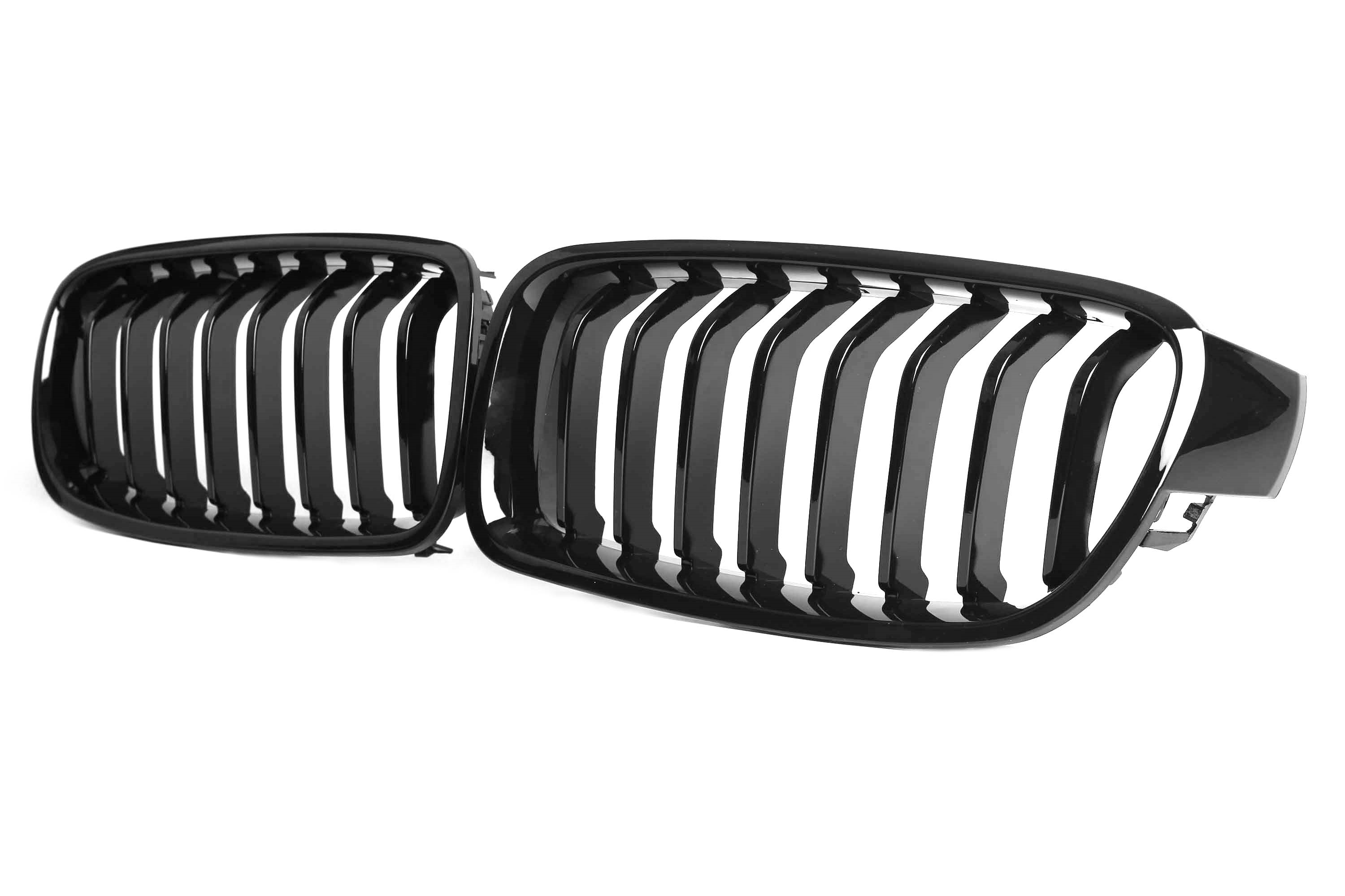 Zero Offset  M Performance Style Gloss Black Grill (Single Slat) For BMW 3 Series F30/F31 12-18 - MODE Auto Concepts