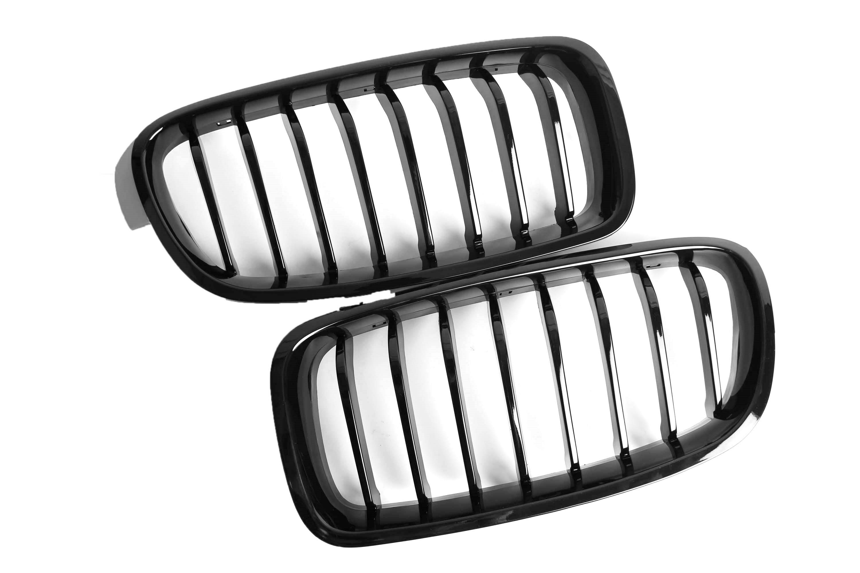 Zero Offset  M Performance Style Gloss Black Grill (Single Slat) For BMW 3 Series F30/F31 12-18 - MODE Auto Concepts