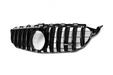 Zero Offset  AMG Panamericana Style Grille for Mercedes C Class (AMG Line) C205/W205 15-18 - Black - MODE Auto Concepts