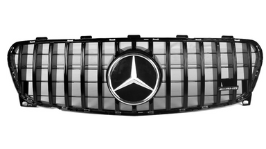 Zero Offset  AMG Panamericana Style Grille for Mercedes GLA Class X156 17-19 - Black - MODE Auto Concepts