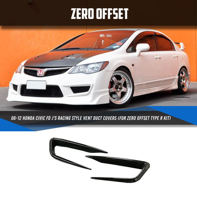 Zero Offset  J's Racing Style Vent Duct Covers for 06-12 Honda Civic FD (Zero Offset Type R Kit) - MODE Auto Concepts
