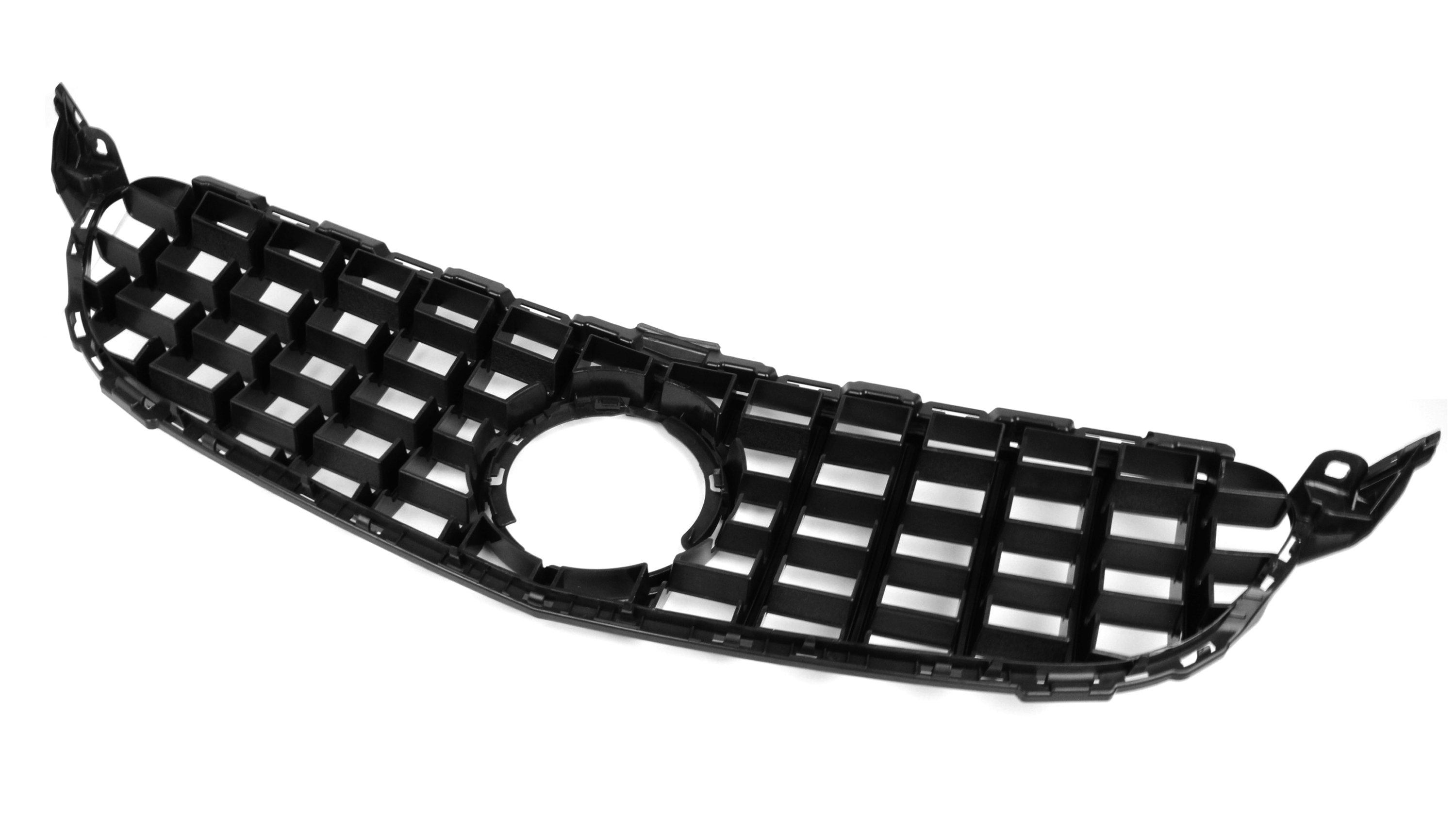 Zero Offset  AMG Panamericana Style Grille for Mercedes C Class (AMG Line) C205/W205 19-22 - Silver - MODE Auto Concepts