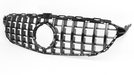 Zero Offset  AMG Panamericana Style Grille for Mercedes C Class (AMG Line) C205/W205 19-22 - Black - MODE Auto Concepts
