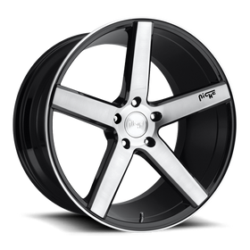 Niche Milan - M124 Brushed w/ Gloss Black - MODE Auto Concepts