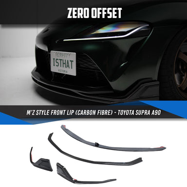 Zero Offset  M'Z Style Front Lip (Carbon Fibre) for Toyota Supra A90 - MODE Auto Concepts