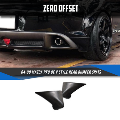 Zero Offset  OE Style Rear Bumper Spats for 04-08 Mazda RX8 - MODE Auto Concepts