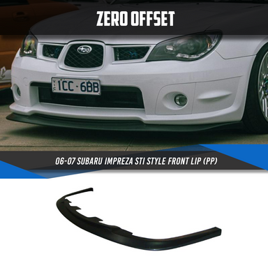 Zero Offset  STI Style Front Lip for 06-07 Subaru Impreza - MODE Auto Concepts