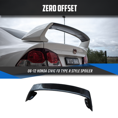 Zero Offset  Type R Style Spoiler for 06-12 Honda Civic FD - MODE Auto Concepts