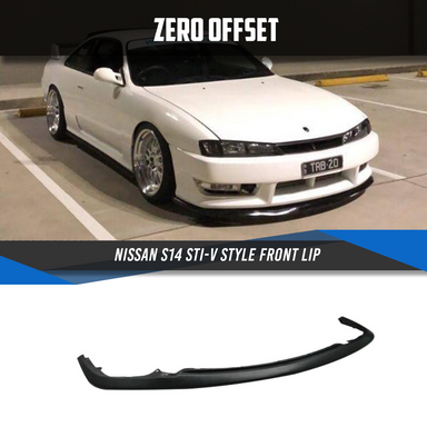 Zero Offset  STI-V Style Front Lip for Nissan S14 - MODE Auto Concepts