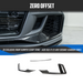 Zero Offset  ZO Exclusive Front Bumper Scoop Trims for Audi RS3 17-21 (8V) [SEDAN] (Carbon Fibre) - MODE Auto Concepts