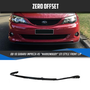 Zero Offset  STI Style Front Lip for 08-10 Subaru Impreza RS (Narrowbody) - MODE Auto Concepts