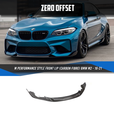 Zero Offset  M Performance Style Front Lip (Carbon Fibre) for BMW M2 16-18 - MODE Auto Concepts