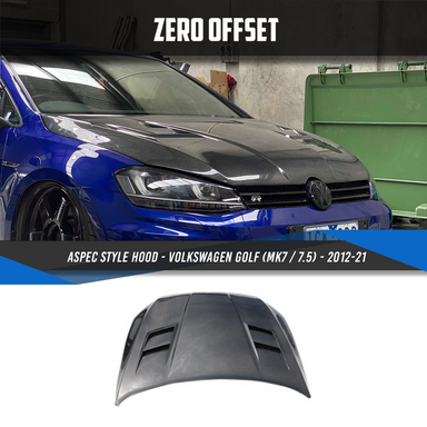 Zero Offset  ASPEC Style Hood for Volkswagen Golf (MK7 / 7.5) - 2012-21 - MODE Auto Concepts