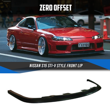 Zero Offset  STI-V Style Front Lip for Nissan S15 - MODE Auto Concepts