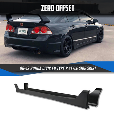 Zero Offset  Type R Style Side Skirt for 06-12 Honda Civic FD - MODE Auto Concepts